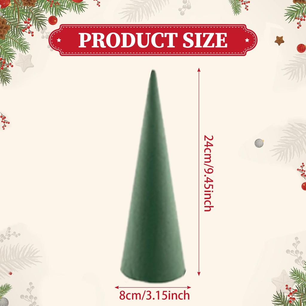 Floral Block Tree Cone Activities Crafting Multipurpose Portable Festival Christmas Decoration DIY Arts Florist Floral Block