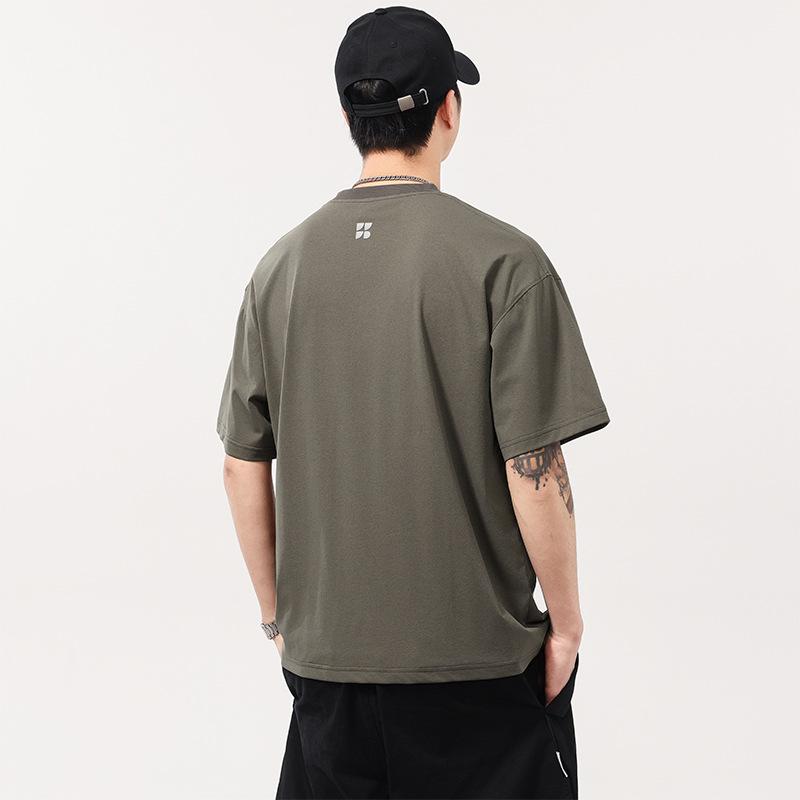 New Summer Short-sleeved Thin T-shirt Men's Functional Fabric Short T-shirt
