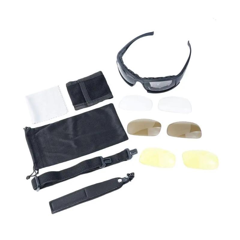 Tactical Goggles Military Shooting Glasses Anti-Fog UV Protection Windproof for Outdoor Sports Cycling Motorcycle Hunting