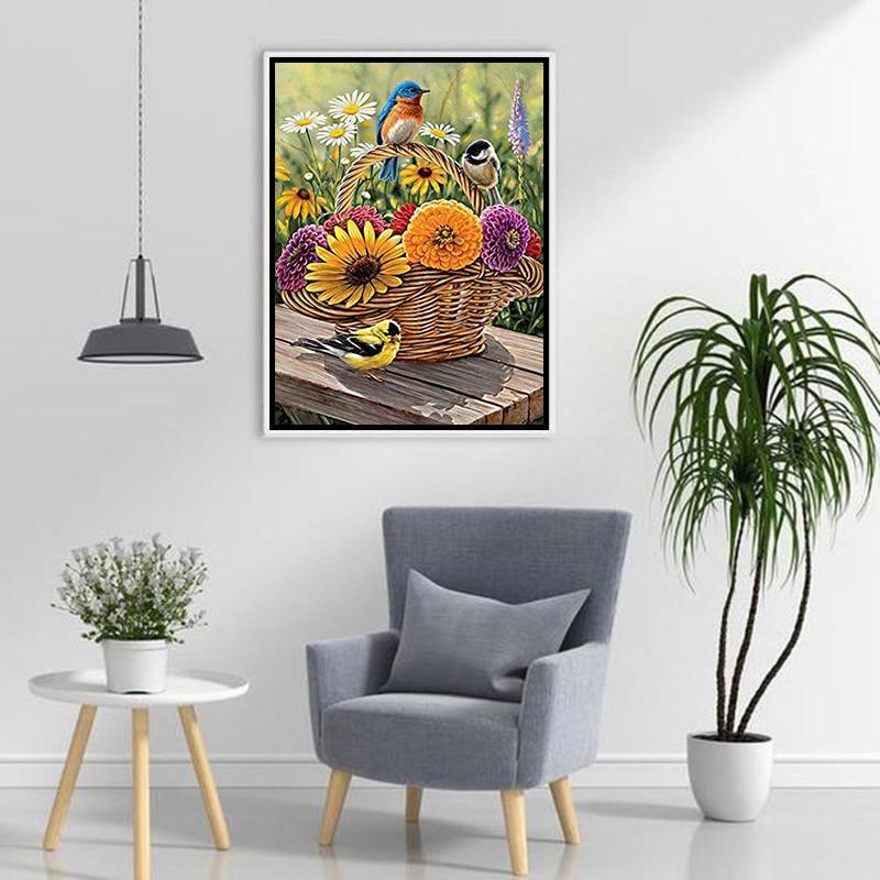 5D diamantová malba květiny kamínky korálky plné kulaté vrtání výšivka pampeliška diamantová mozaika plné rozvržení domácí dekorace