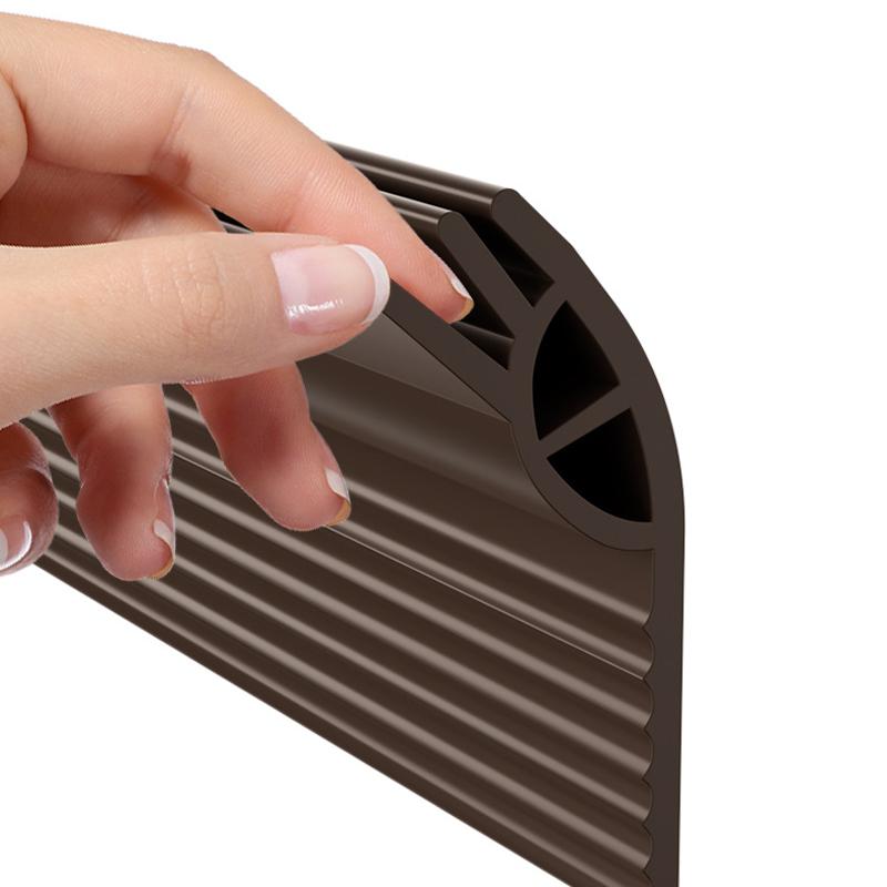 50mm Höhe Türboden Dichtung Winddicht Staub Insektenabwehr Selbstklebend Dreifach Verdickt Fensterdichtungsstreifen