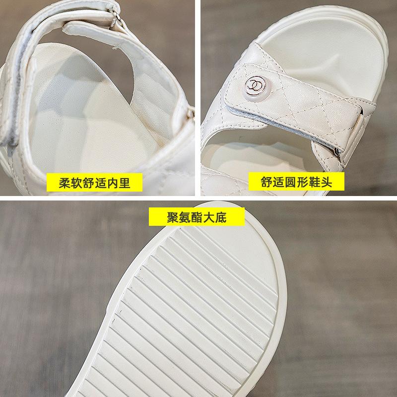 Xiaoxiangfeng Sandals Women's 2025 Summer New Korean Version Velcro Platform Sandals Fashion Sports Casual Beach Shoes 40
