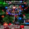 2 Pcs/set, Solar Copper Wire Fireworks Lights 8 Mode LED Outdoor Waterproof Courtyard Lights Lawn Holiday Decoration Camping Lighting 90/120/150 LEDs