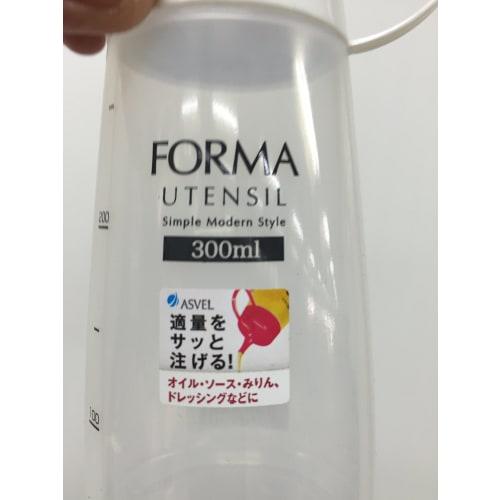 Asvel "Forma" Narrow Mouth Medium Seasoning Bottle, White, 2142