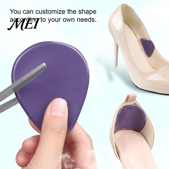 Self-adhesive Gel Pad 1 Pair Forefoot Pads for High Heels, Soft Cushion Inserts Ball Non-slip Shoe Insert of Foot, Metatarsal Pressure Relief,
