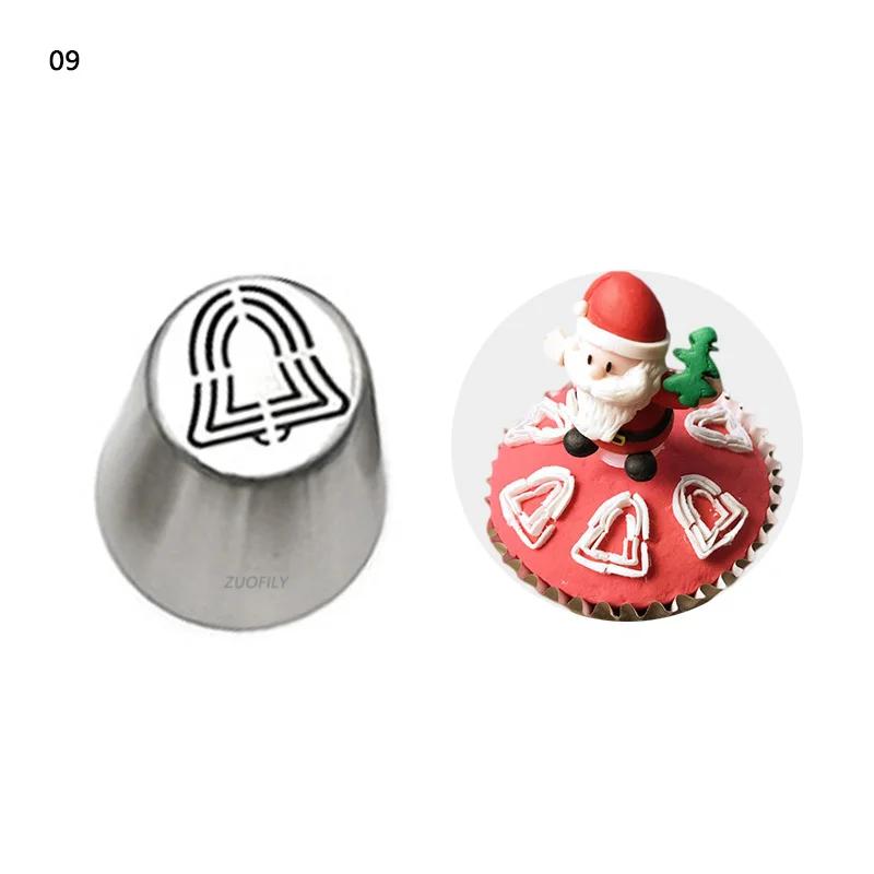 Russian Tulip Icing Piping Nozzle Cake Decoration Cream Tips DIY Cake Bakeware Tool Cupcake Christmas Tree Santa Pastry Nozzles