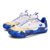 Children'S Football Shoes Tf Broken Nails Artificial Turf Boys And Girls Rotating Buckle Leather Feet Mandarin Duck Game Training Shoes