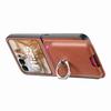 2 in 1 Detachable Magnetic Cards Solt Wallet Cowboy Ring Holder Case For Motorola Razr 50 Ultra 40 Vertical Bag Pocket Cover