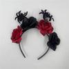 Party Costume Rose Flower Crown Headband Photo Props Day of The Dead Headpiece  for Women