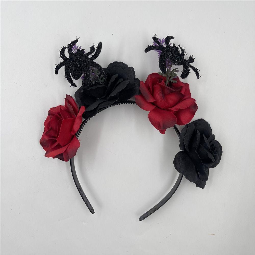 Party Costume Rose Flower Crown Headband Photo Props Day of The Dead Headpiece  for Women