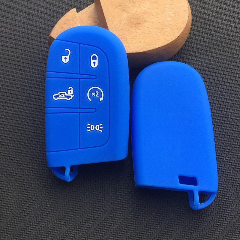 5 Button Silicone Rubber Key FOB Shell Cover Case Set Protect Shell Holder for FIAT TIPO Toro 500X Nuovo Grazie Remote Keyless