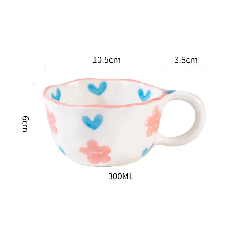 

Керамическая кружка с ручкой в виде кролика, ложка в форме руки, нестандартная чашка для кофе, молока, чая, завтрака, овсянки, посуды для питья, кухонная чашка 300ML