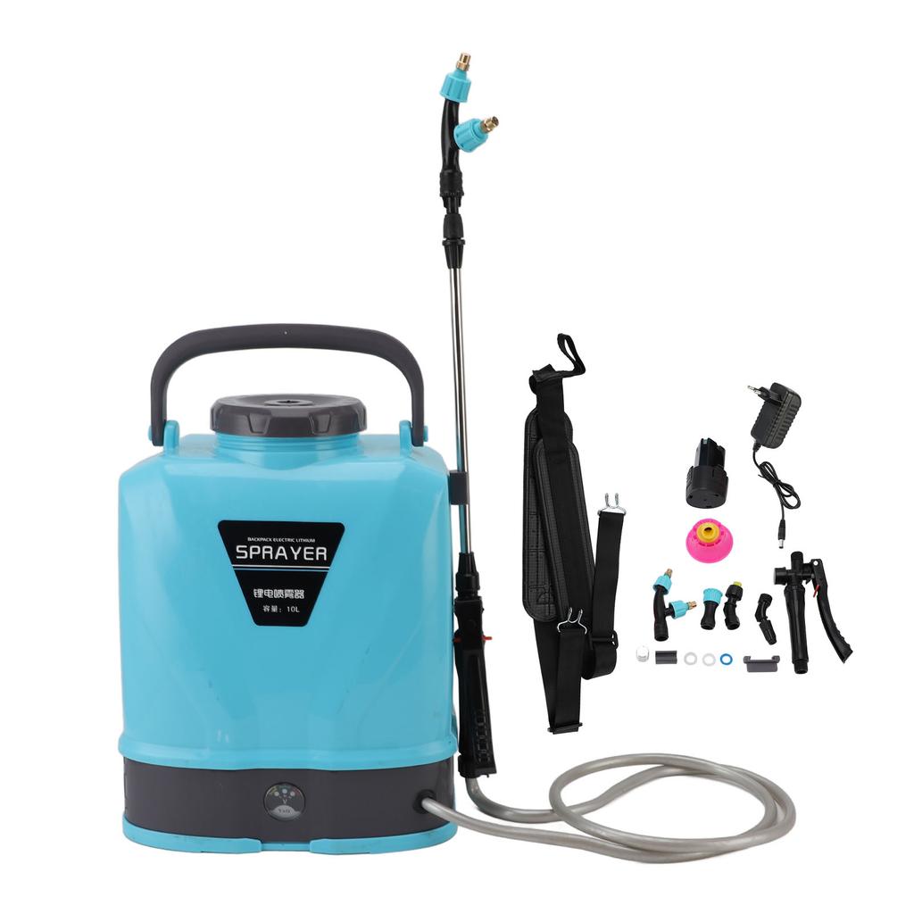 Battery Powered Backpack Sprayer Adjustable Pressure Agricultural Electric Sprayer with 5 Nozzles