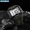 Top Brand New Large Screen Square Outdoor Running Camping Student Watch Men's Sports Electronic Watch Waterproof Luminous Wristwatch