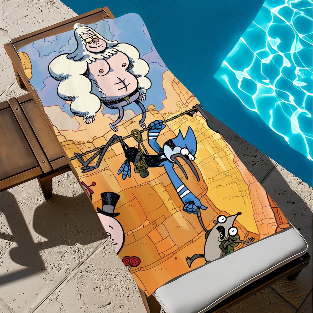 CUTE R-Regular-r Cartoon Towel Large Quick-Drying Microfiber soft Beach Towel for Travel Fitness Sauna Bathing Camping
