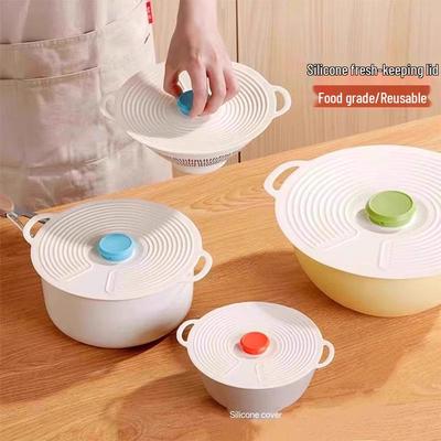 Newcomer Exclusive: Food-Grade Silicone Fresh-Keeping Bowl Lid & Universal Sealing Cover