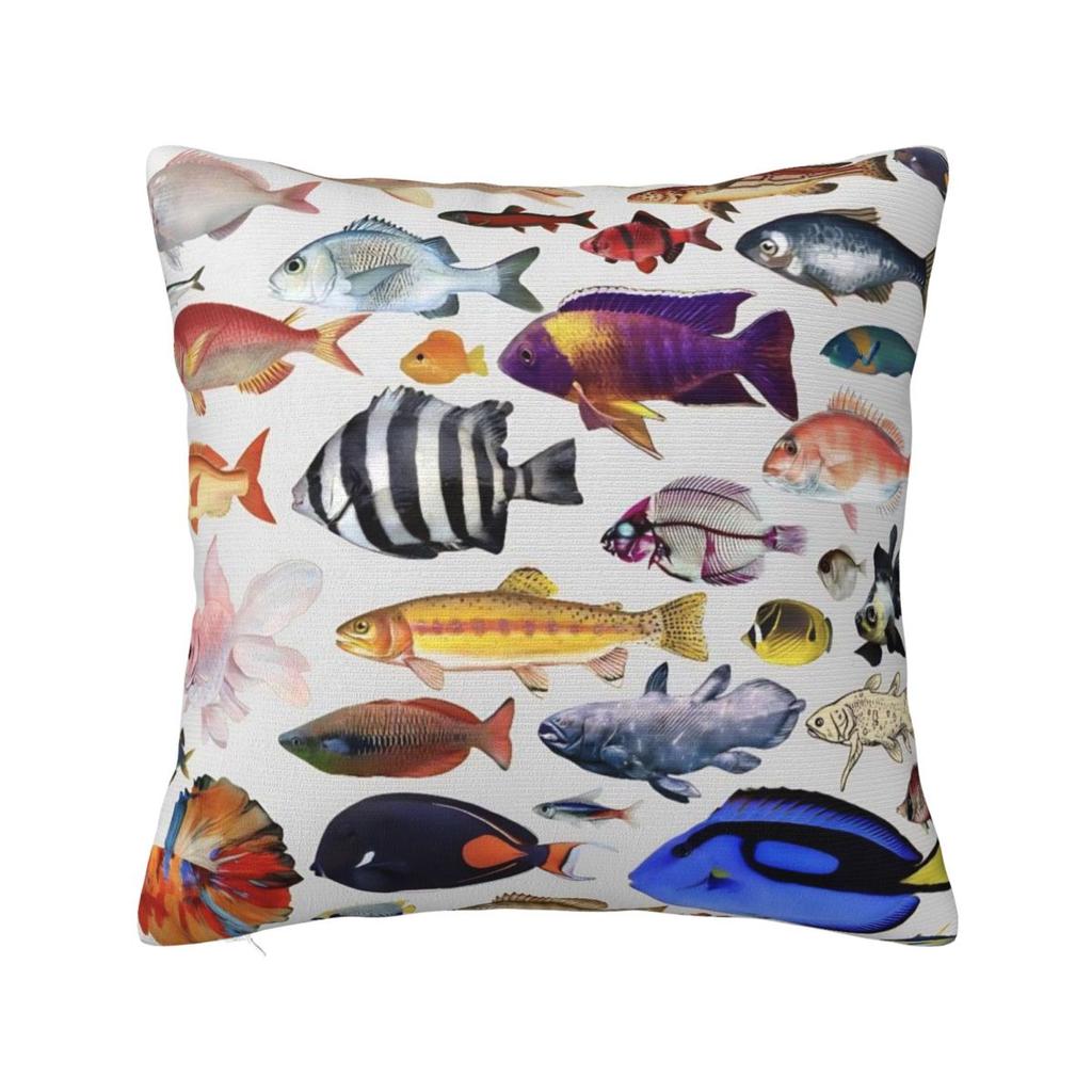 Povlak na polštář Vintage design pstruha Ryby Povlak na polštář Kreslené ryby Povlak na polštář Do kanceláře Auta Domů Dekorativní povlaky na polštáře