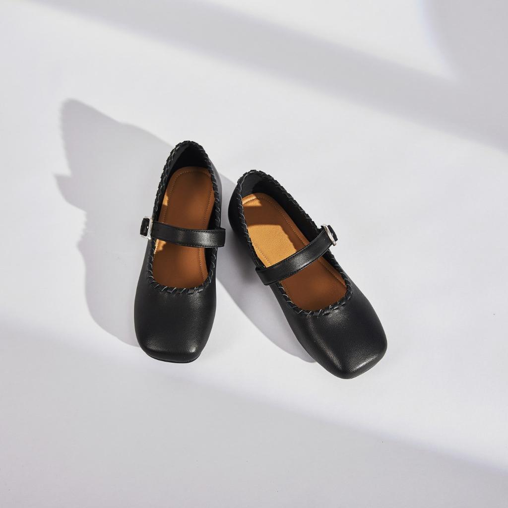 Late Evening Breeze Gentle Shoes Flat Single Shoes Female 2025 New Summer Mary Jane Shoes Fairy with Skirt Soft-soled Shoes