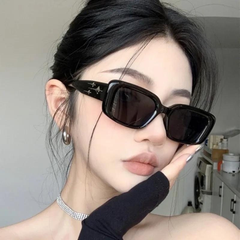 Fashion Rectangle Sunglasses Women Brand Designer Vintage Small Frame Glasses Ladies Classic Black Square UV Fashion Rectangle