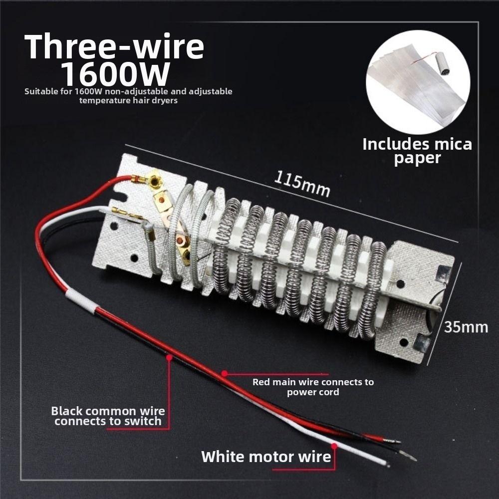 

Universal Metal Heating Core 220V Plastic Welding Tool Accessories Hot Air Hair Dryer 1