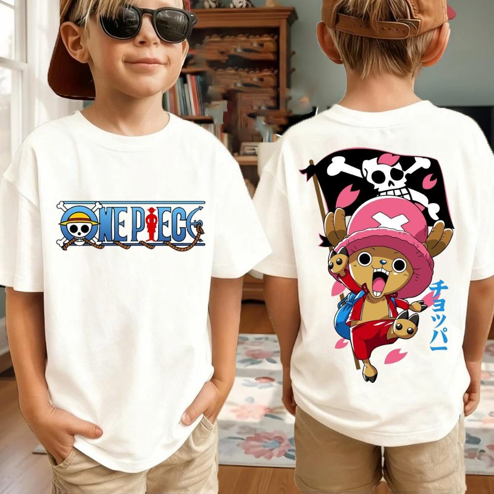 One Piece Anime T-Shirt für Herren mit Aufdruck von Roronoa Zoro, Jungen, Kindern, Harajuku, Kurzarm, Luffy-T-Shirt, Bekleidung