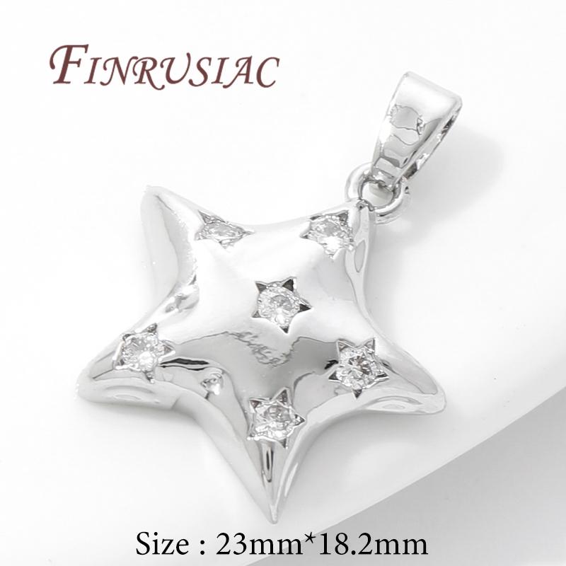 Charm Jewelry Making 18K Real Gold Plated Jewellery Charms Accessories,Pendant For Needlework,Fashion Star/Moon Pendant