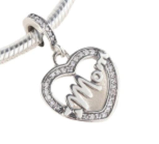 Original Copper Love Heart Family Pendant Charm Star Cake Wine Bottle Bead Fit Bracelet Women Diy Jewelry Gift