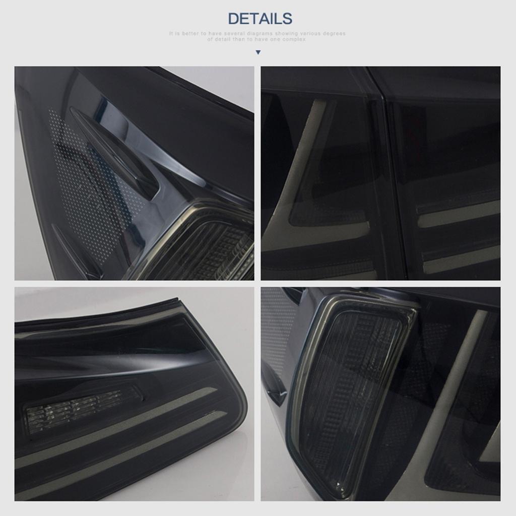 Full LED Tail Lights Smoked Lens IP67 Proof Fit for IS250 IS350 ISF 2006-2013