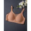 Women Large Bust Minimizer Seamless Breathable Mesh Hollow Out Push Up Gathering Bra