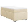 Maison Exclusive - Sommier à lattes de lit avec matelas Crème 80x200 cm Tissu