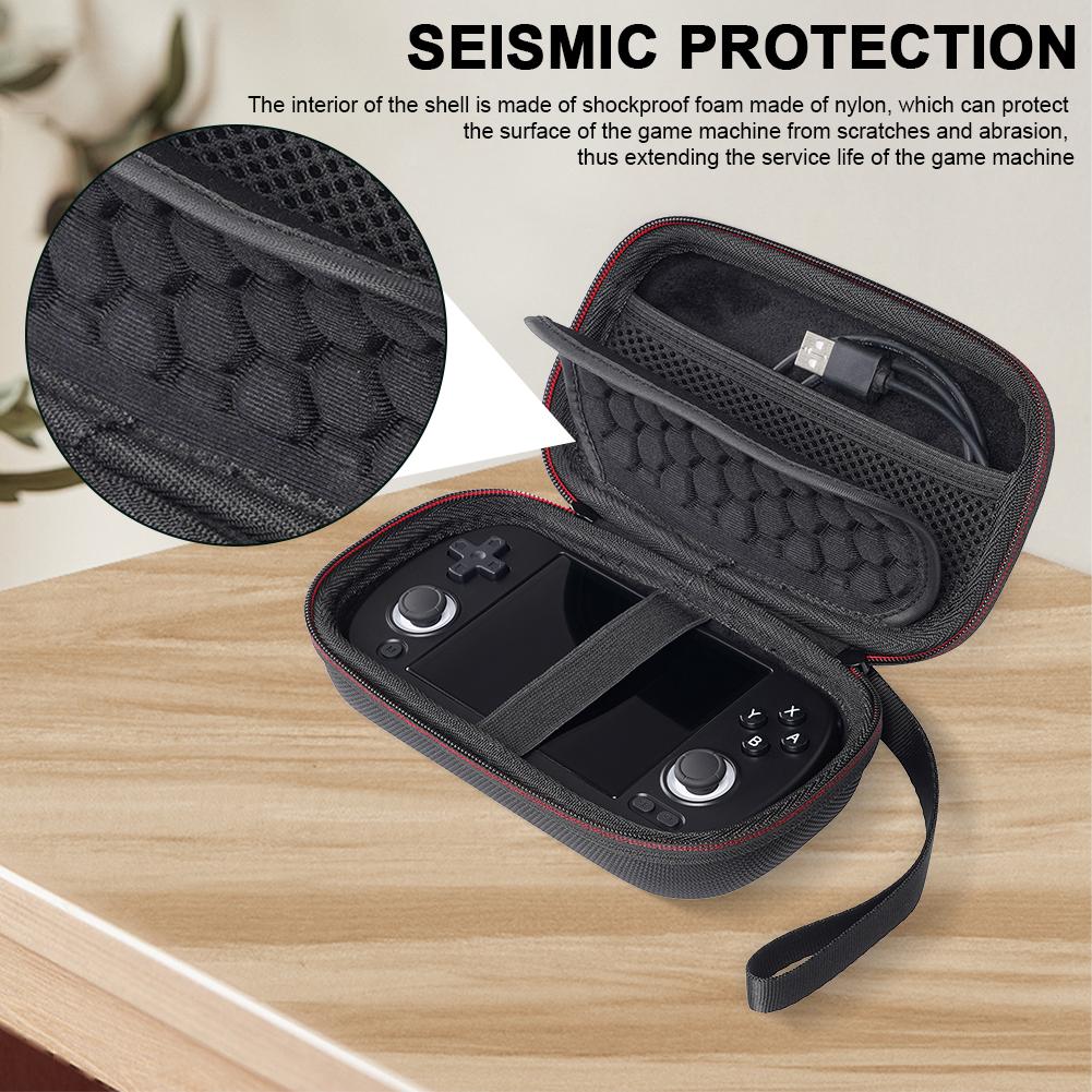 EVA Travel Storage Bag Anti-scratch Travel Protective Case with Mesh Bag Travel Carrying Bag for RG40XX H Handheld Game Console