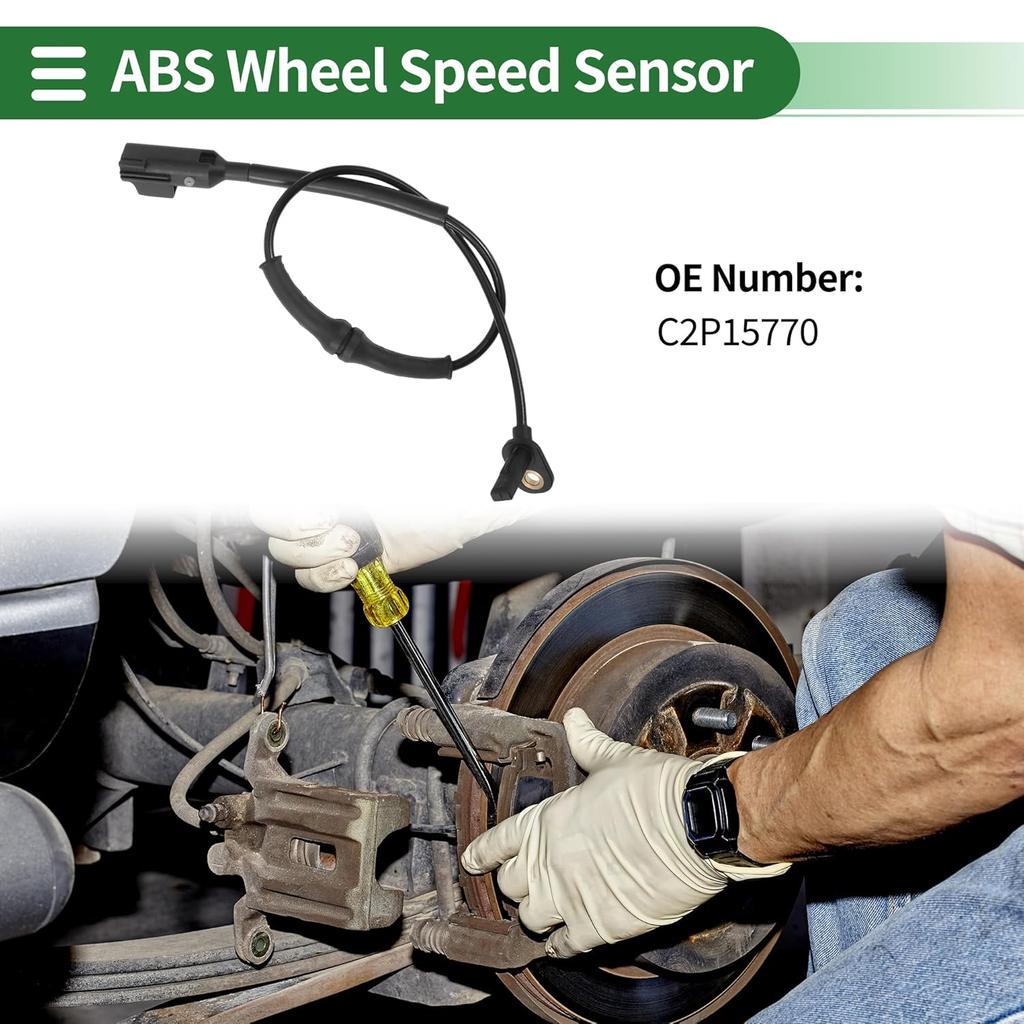 ABS Wheel Speed Sensor Rear Left Right ABS Sensor Anti-Lock Braking System Sensor No.C2P15770 for Jaguar F-Type 2009-2021