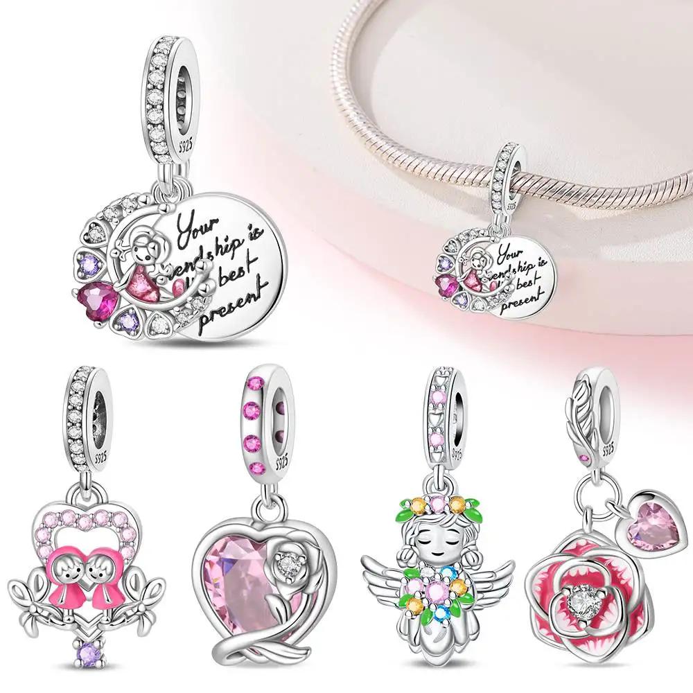 Gift of Love Pendant copper Ideal For Charm Bead Charms copper Authentic Bracelets for Jewellery Making High Quality