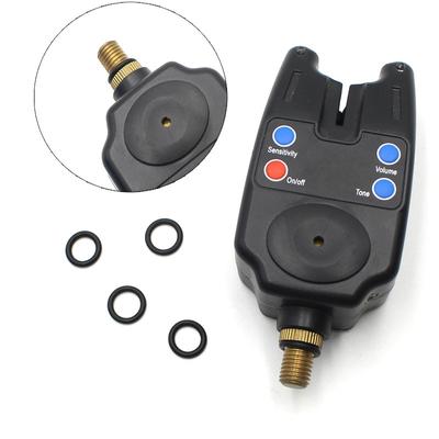 Accesorios de pesca de carpa, anillos tóricos de goma negros para alarmas de mordedura de pesca, vainas de caña, barras, equipo de aparejos de pesca, 50 Uds.