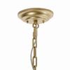 CLASSY PLUS Gold WHITE Chandelier - wide