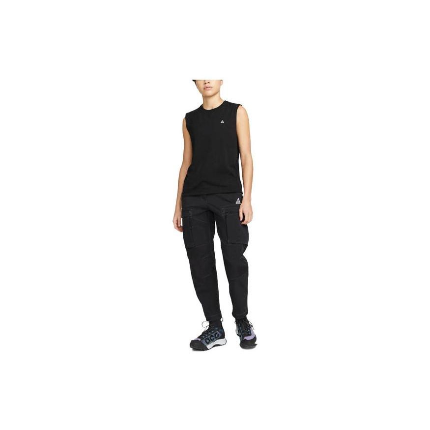 

Nike Solid Color Crew Neck Fitted Sleeveless Vest Women Tops Black DO9271-010