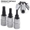 3pcs1/4 Inch Drive Hex Socket Bit Set 3- 8mm Screwdriver Bits H3 H4 H5 H6 H7 H8 Hexagonal Pressure Matching Cylinder Screwdriver