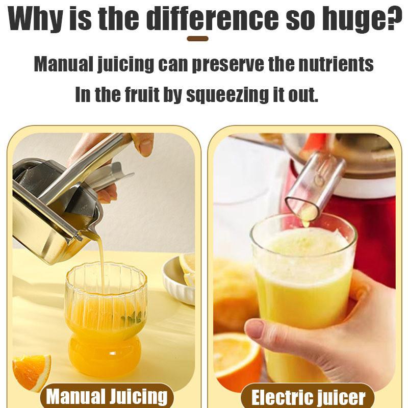 304 Stainless Steel Juice Extractor Home Outdoor Portable Fruit Juicer Manual Orange Juice Squeezer Kitchen Tools