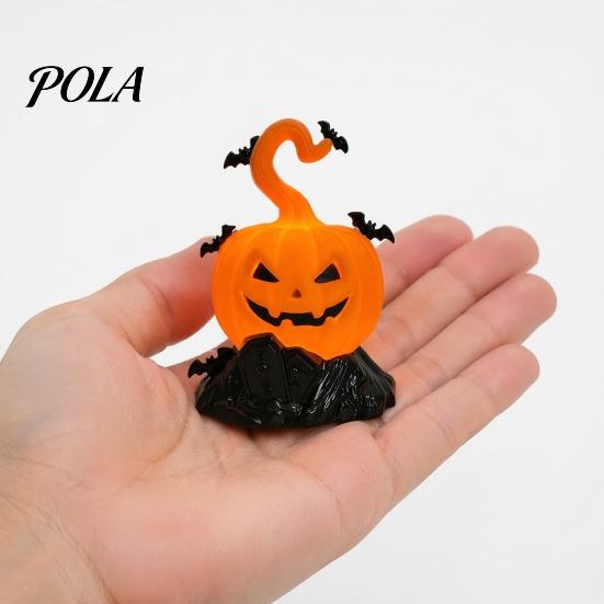 Bat Theme Decor Halloween LED Candle Light Figurine, Tombstone Glowing Tabletop Ornament, Warm Indoor Pumpkin Prop for Escape Room Haunted House Shop