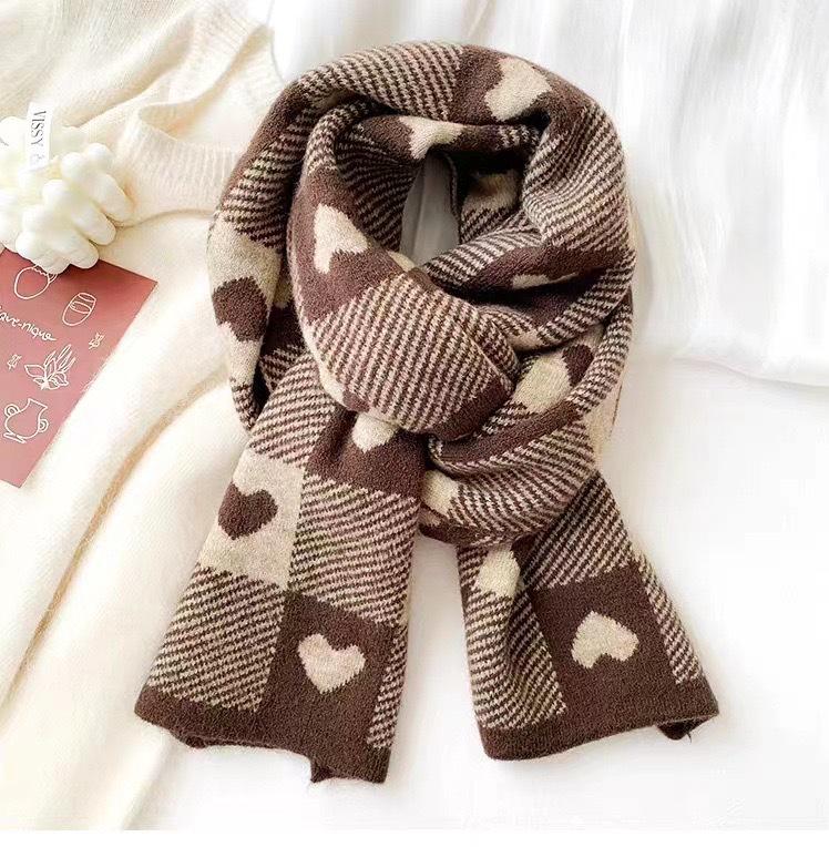 Korean Style Thickened Woolen Elk Scarf - Women's Versatile Winter Snood