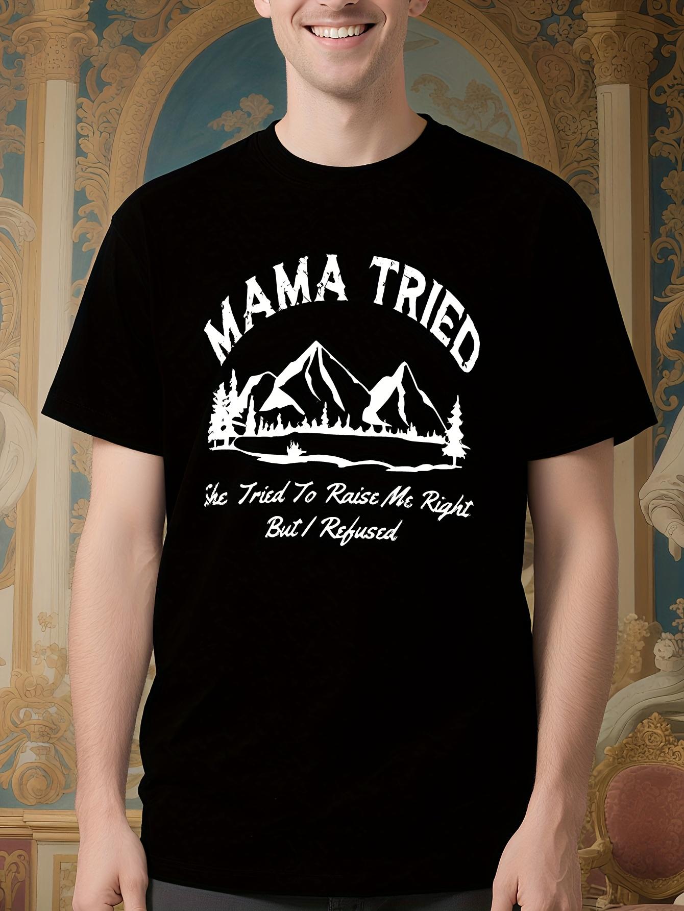 Vintage Western Graphic Tee - Mama Tried Funny Country Sa... L