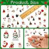 30pcs Random Golden Enamel Christmas Pendants For Bracelet Earrings DIY Christmas Clothing Sewing Bag Decorative Accessories