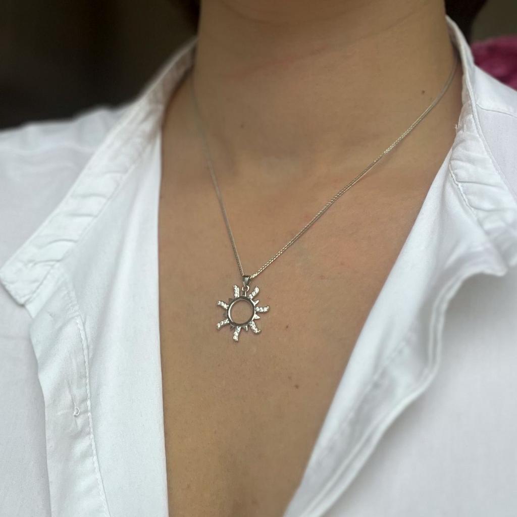 Silver Pendant with Cubic Zirkonia (2136385)