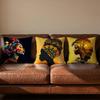 African American Woman Cushion Cover Soft Reversible  Durable Pillow Cover  MultiScene Use for Home  Car Daily Comfort