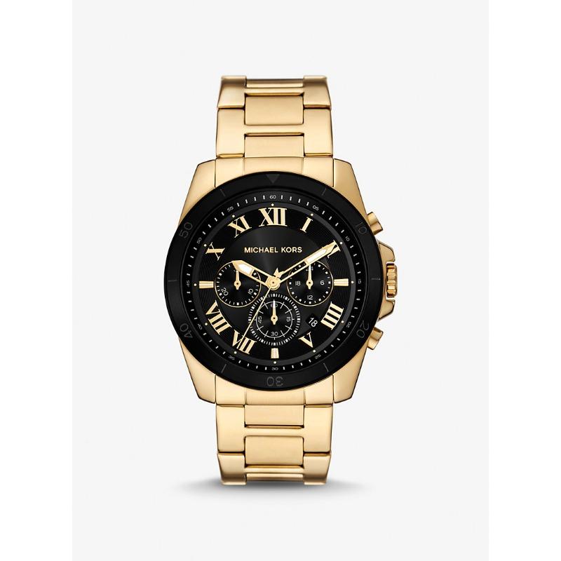 Большие золотистые часы Michael Kors Alek MK9184 золотой