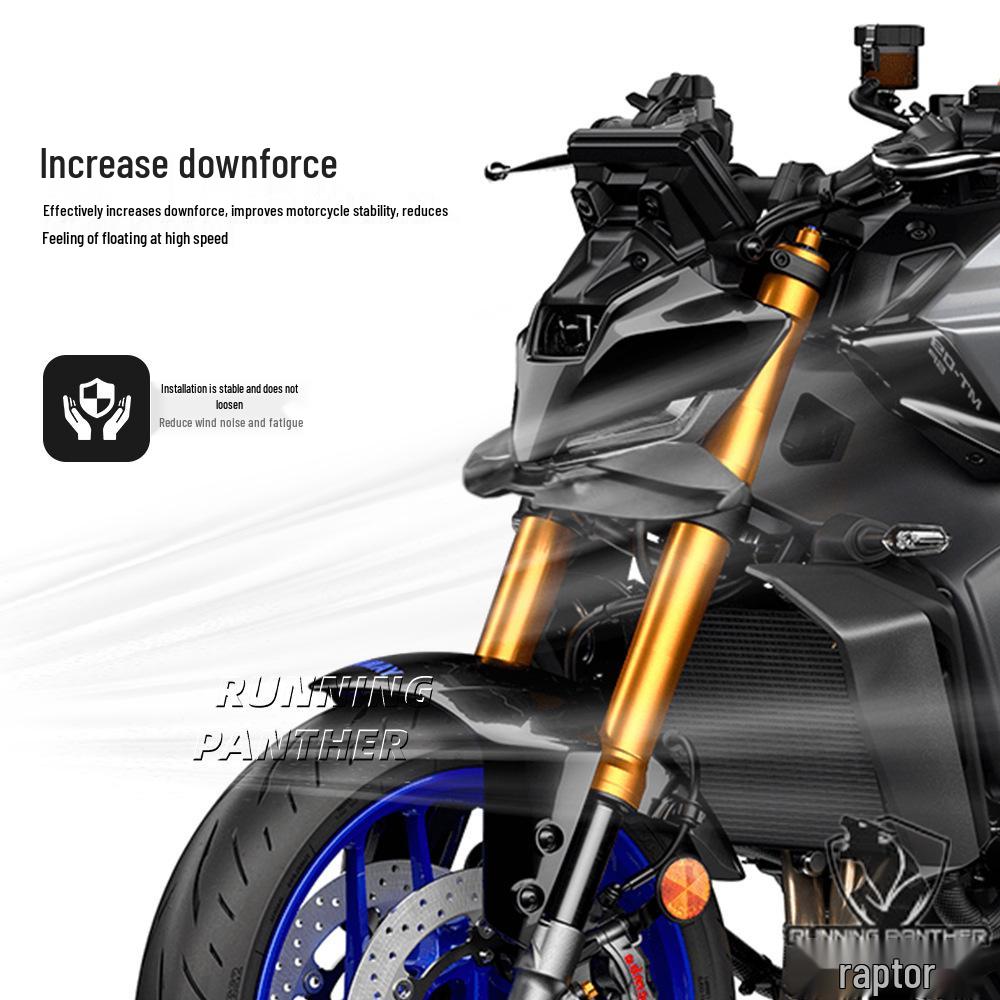 Yamaha MT-09/SP24 Individueller Schnabel-förmiger Unterlippen-Spoiler: Windschneiden-Design für verbesserte Leistung.