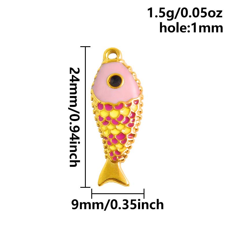 2 Stück Roter Hummer Krebs Koralle Echtsilber Vergoldet Edelstahl Emaille Anhänger Für Schmuckherstellung Zubehör DIY Strand Halsketten Anhänger