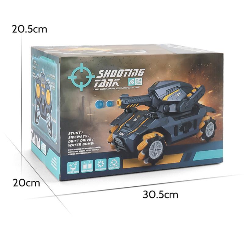 2.4g Remote Control Tank Car Gesture Sensing 360 Degree Rotation Drift Water-bomb Tank Car Toy For