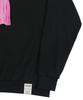 GRAVER [Unisex] Ghost Center Sweatshirt_Black/Pink Logo