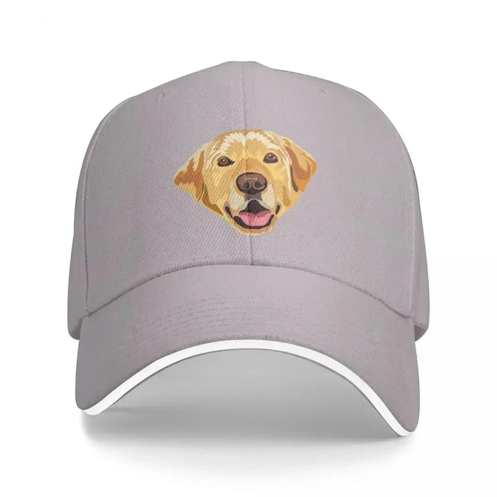 Yellow Labrador Funny Dogs Adjustable Baseball Cap Visor Sunhat for Ladies Men's